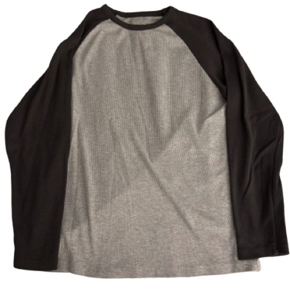 women’s Black and Gray Raglan Shirt